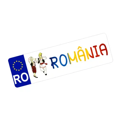 Tarani romania, autocolant, dimensiune 200x60mm, model 008
